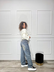 Denim Ballon Gold