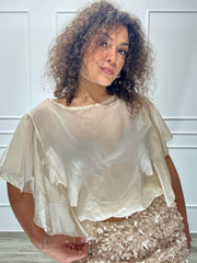 Camicia Volant Satin