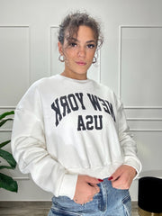 Felpa Crop NY