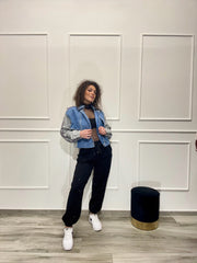 Felpa Giubbino Denim