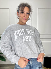 Felpa Crop NY
