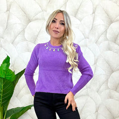 Maglioncino Pelliccetta Strass