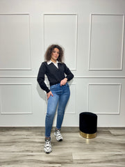 Denim Skinny Brillantini