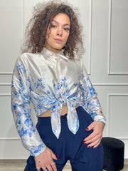 Camicia Satin Flora