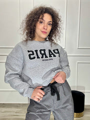 Felpa Crop Paris