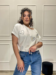 Maglia Perla Strass