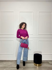 Jeans Wide Leg Risvolto
