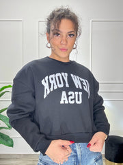 Felpa Crop NY