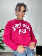 Felpa Crop NY