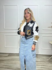 Bomber Crop Patchwork