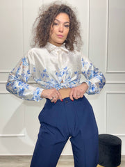 Camicia Satin Flora