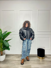 Bomber Oversize Ecopelle