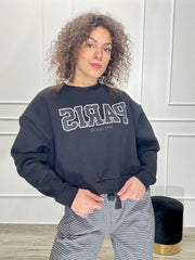 Felpa Crop Paris
